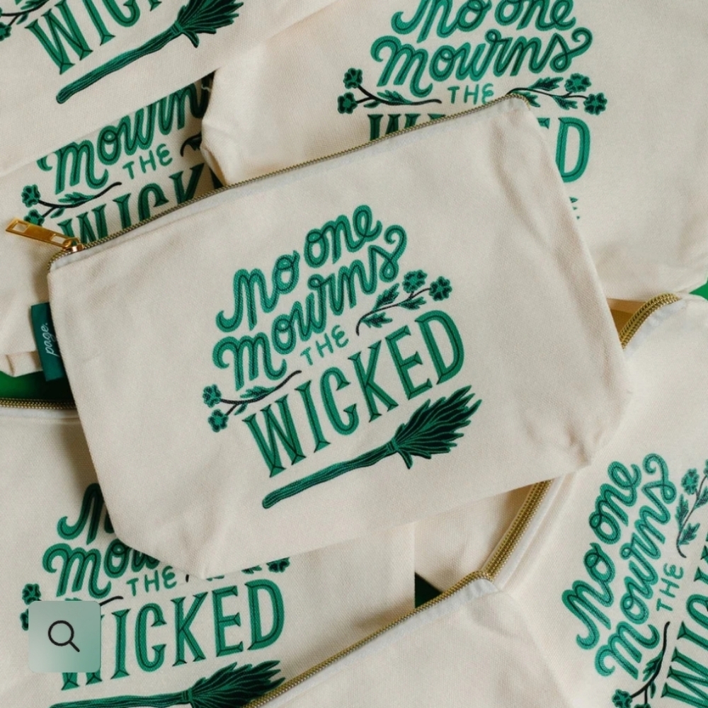 Page. Bookish Zip Pouch - Wicked